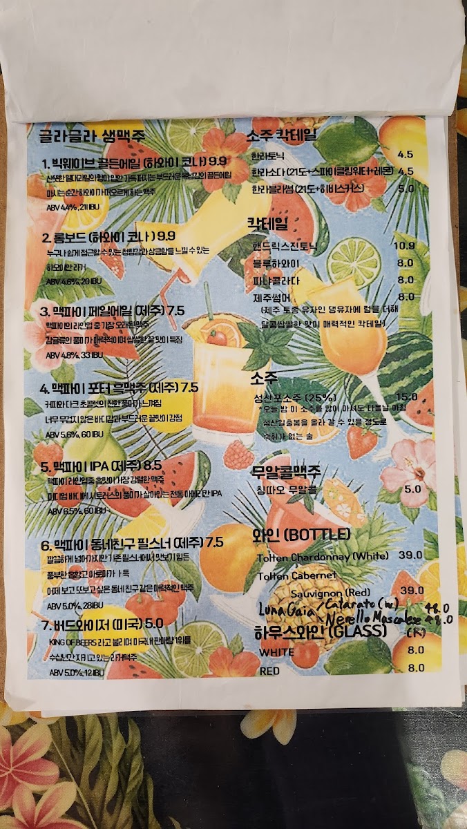 Menu Glagla Hawaii-2