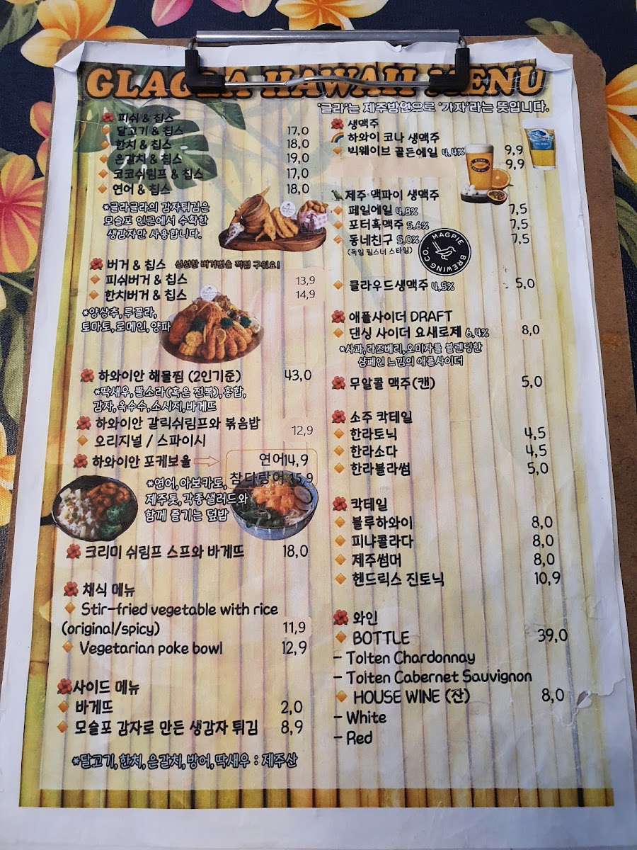 Menu Glagla Hawaii-4
